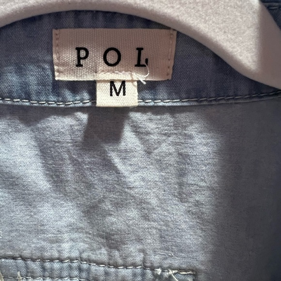 NWOT POL Light Blue Denim Shirt - Picture 3 of 3